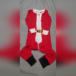 Hanna Andersson Red Santa Suit Pajamas